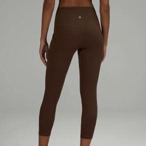 NWT lululemon Align High Rise Pant 25" Inseam with Pockets Java Brown Size 12